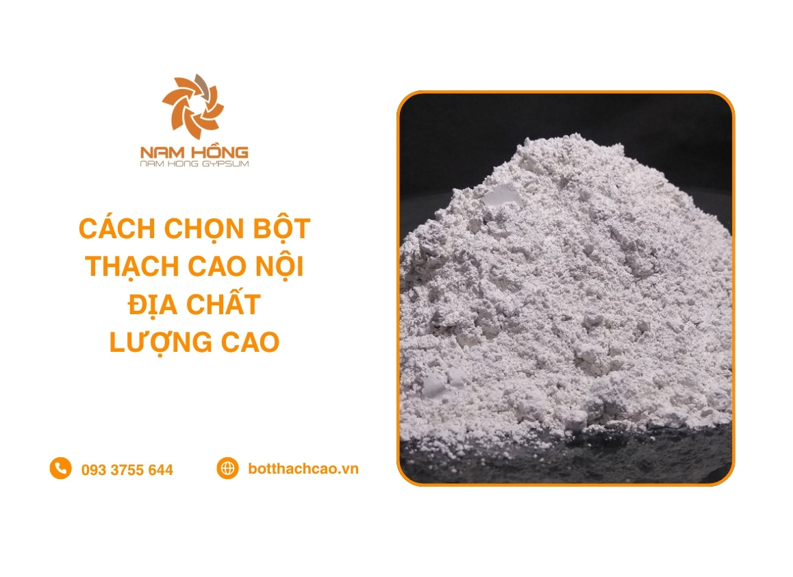 Cách Chọn Bột Thạch Cao Nội Địa Chất Lượng Cao