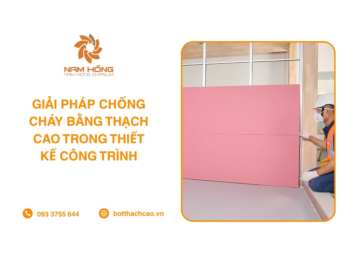 Giải Pháp Chống Cháy Bằng Thạch Cao Trong Thiết Kế Công Trình