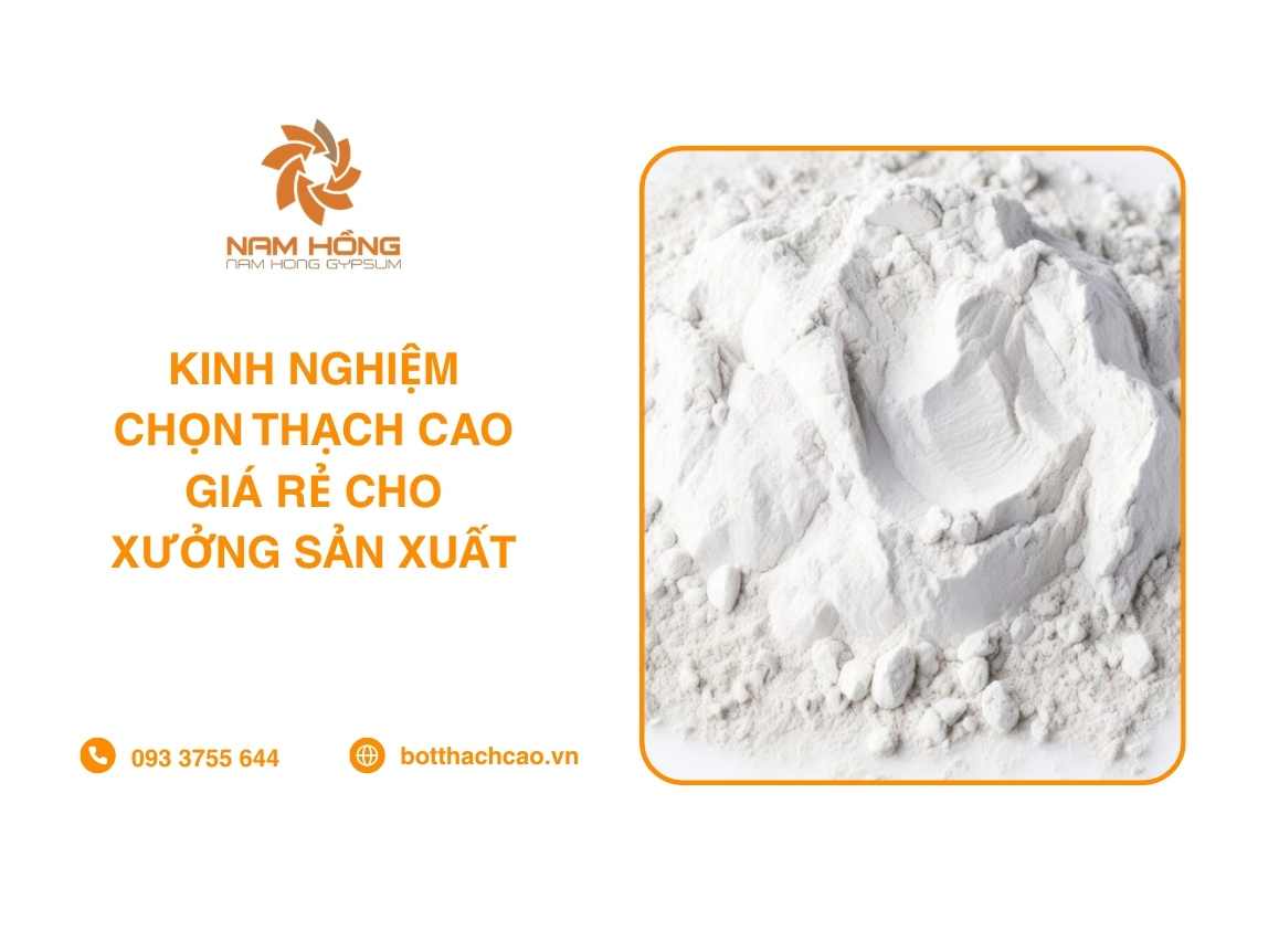 Kinh Nghiệm Chọn Thạch Cao Giá Rẻ Cho Xưởng Sản Xuất