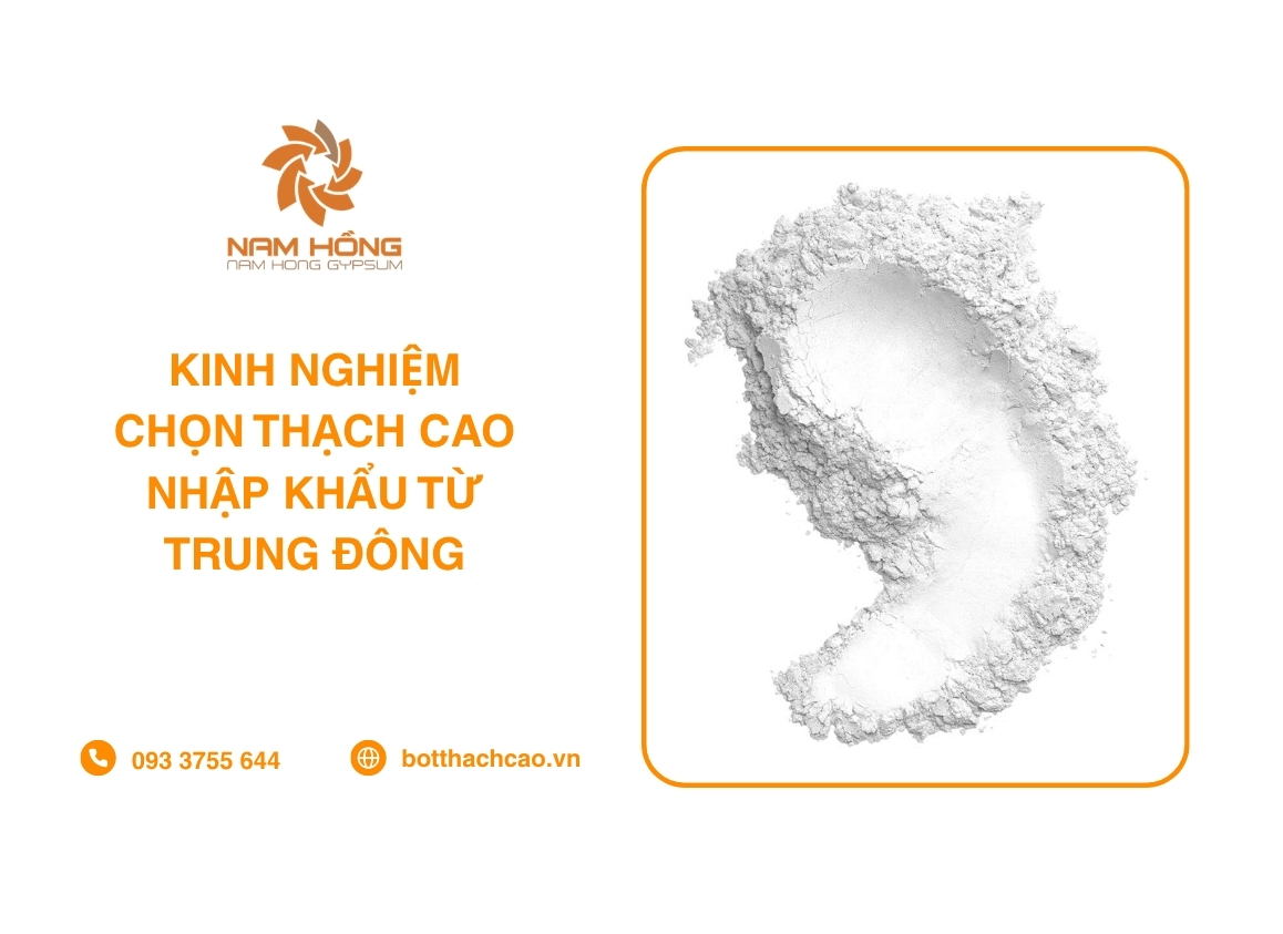 Kinh Nghiệm Chọn Thạch Cao Nhập Khẩu Từ Trung Đông