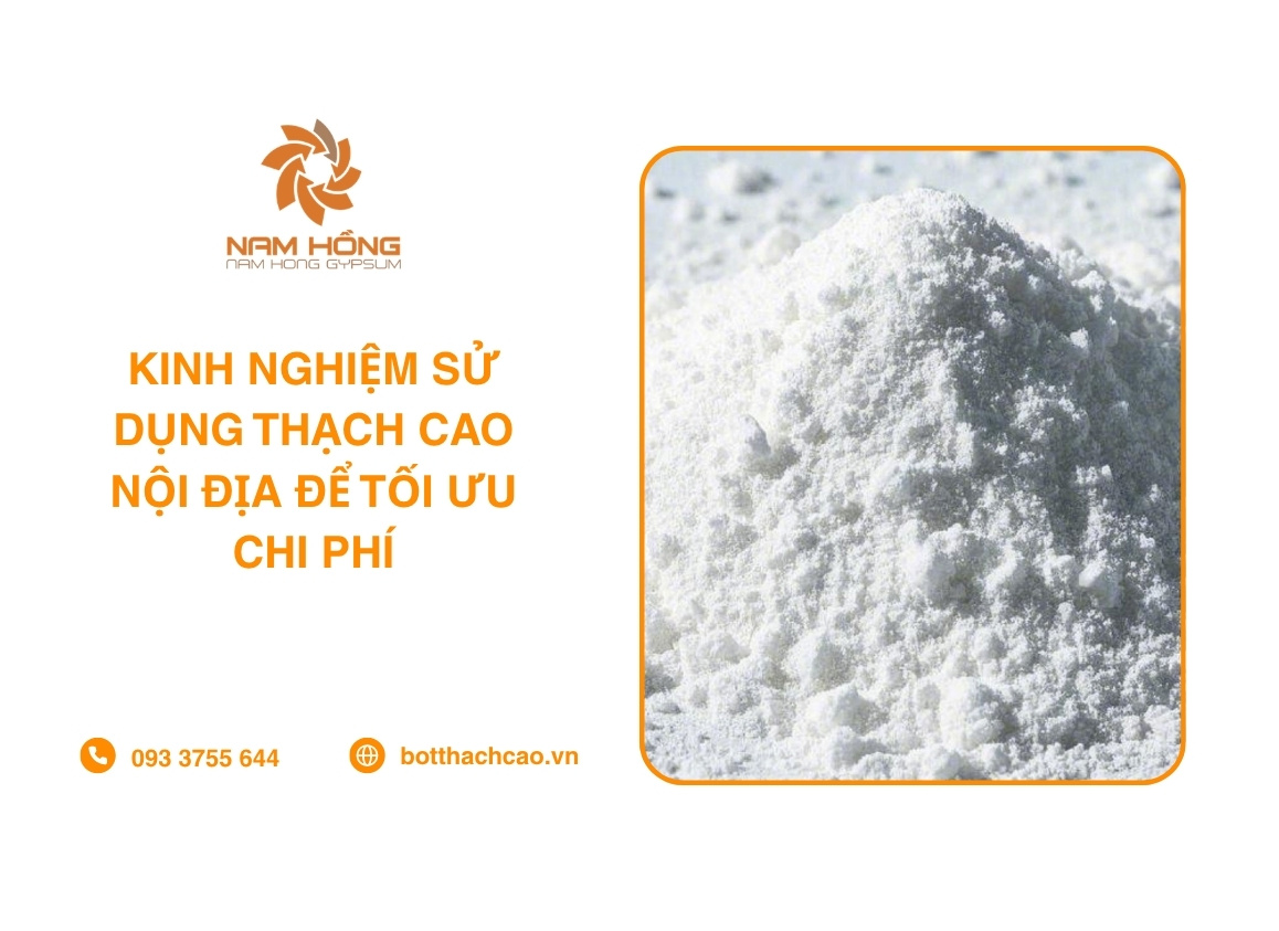 Kinh Nghiệm Sử Dụng Thạch Cao Nội Địa Để Tối Ưu Chi Phí