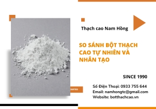 So sánh bột thạch cao tự nhiên và nhân tạo