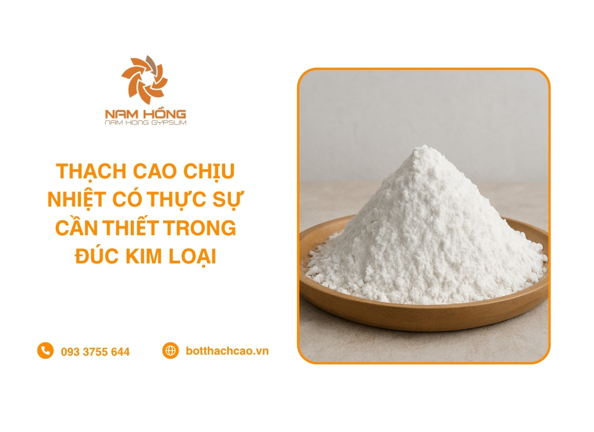 Thạch Cao Chịu Nhiệt Có Thực Sự Cần Thiết Trong Đúc Kim Loại