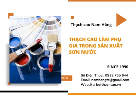 Thạch cao làm phụ gia trong sản xuất sơn nước