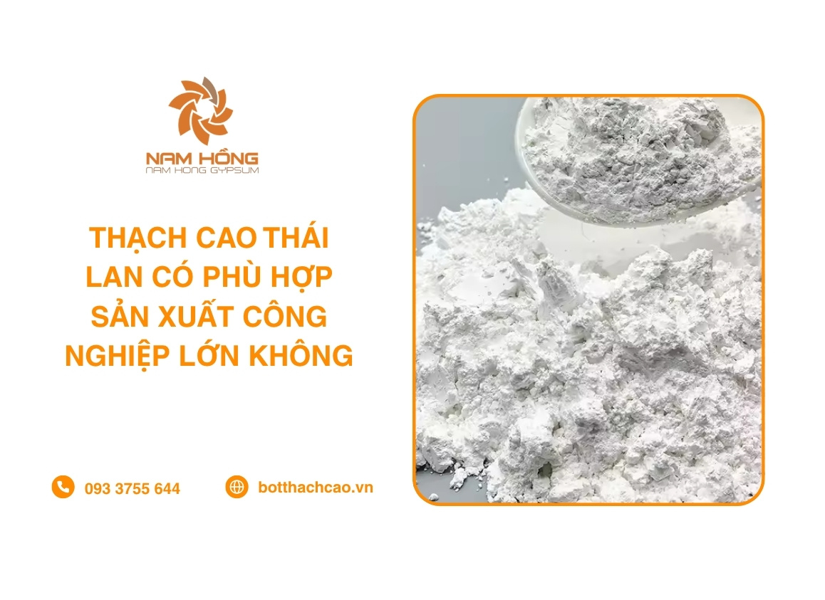 Thạch Cao Thái Lan Có Phù Hợp Sản Xuất Công Nghiệp Lớn Không