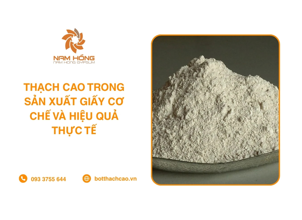 Thạch Cao Trong Sản Xuất Giấy Cơ Chế Và Hiệu Quả Thực Tế