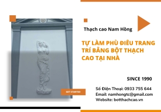Tự làm phù điêu trang trí bằng bột thạch cao tại nhà