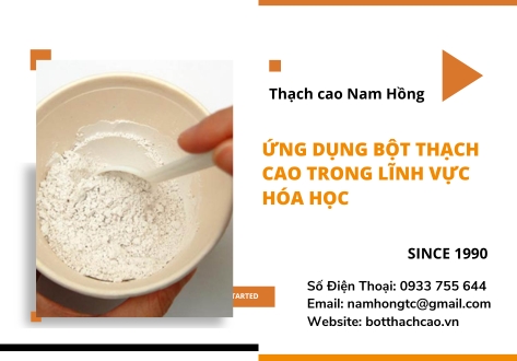 Ứng dụng bột thạch cao trong lĩnh vực hóa học