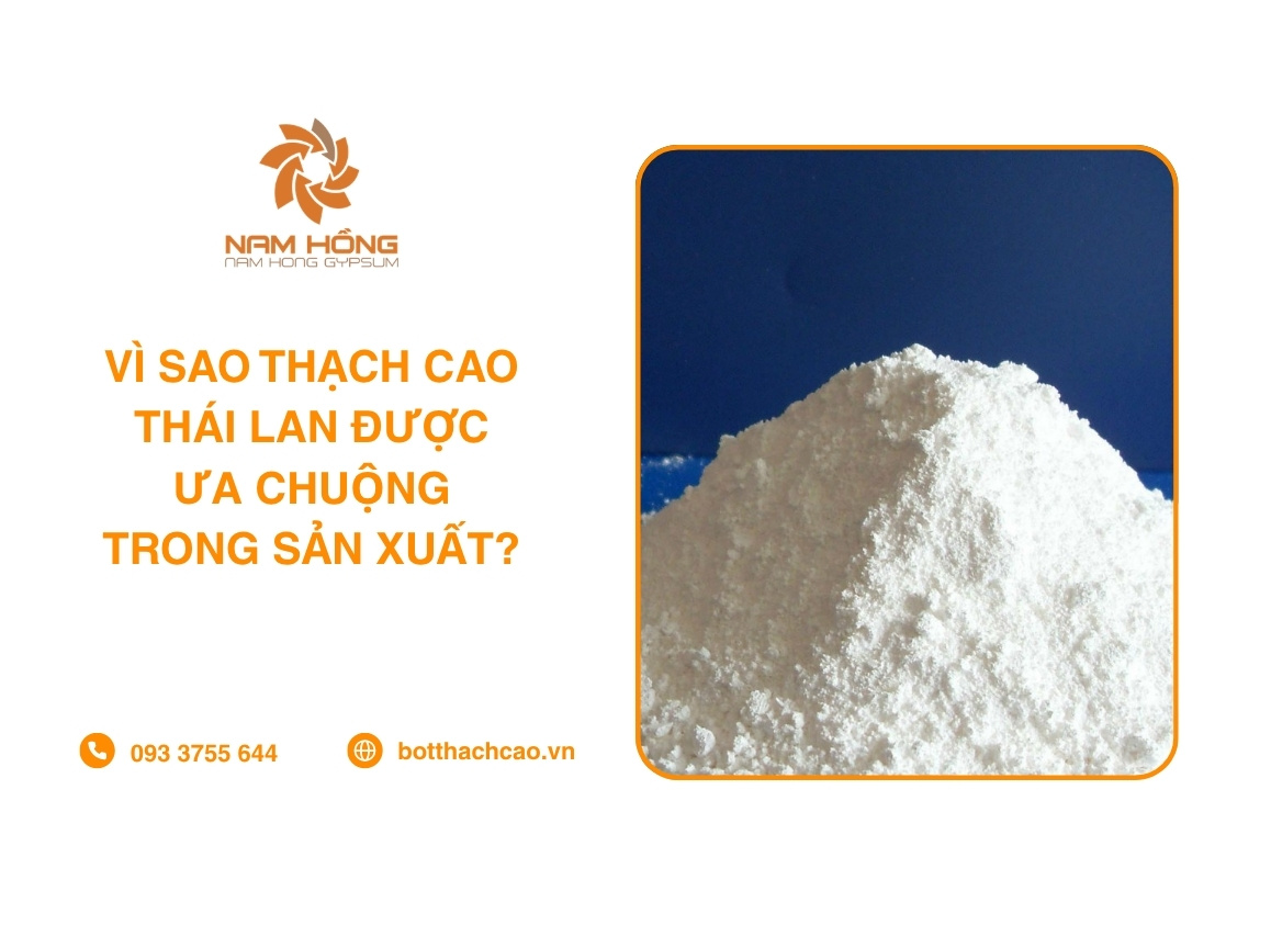Vì Sao Thạch Cao Thái Lan Được Ưa Chuộng Trong Sản Xuất?