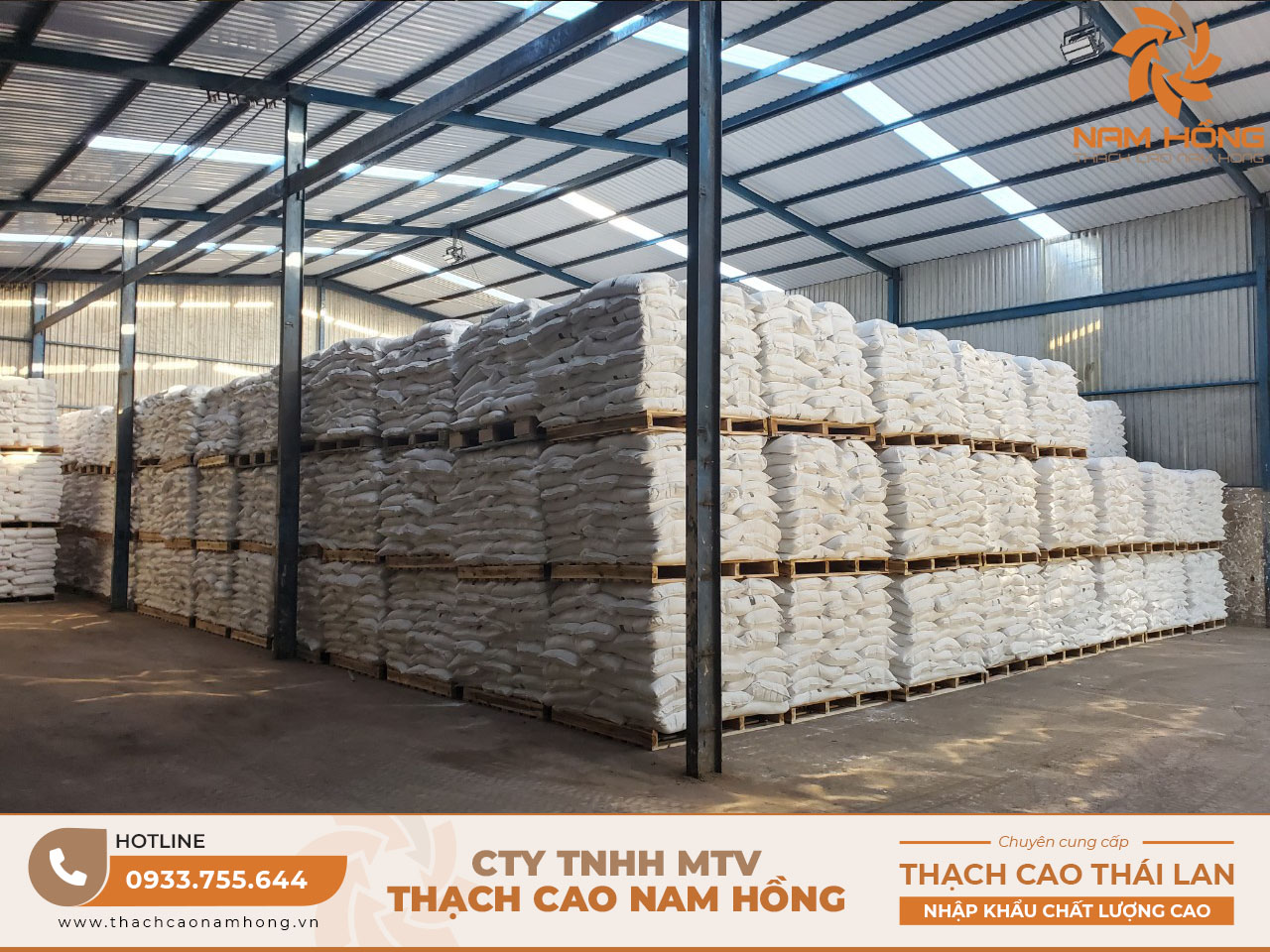 Phân phối bột thạch cao Thái Lan AOP 222 chính hãng