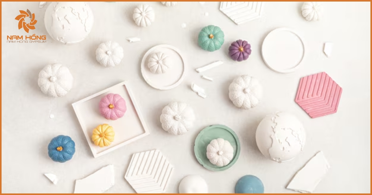 ​Một số ý tưởng đồ trang trí handmade từ bột thạch cao