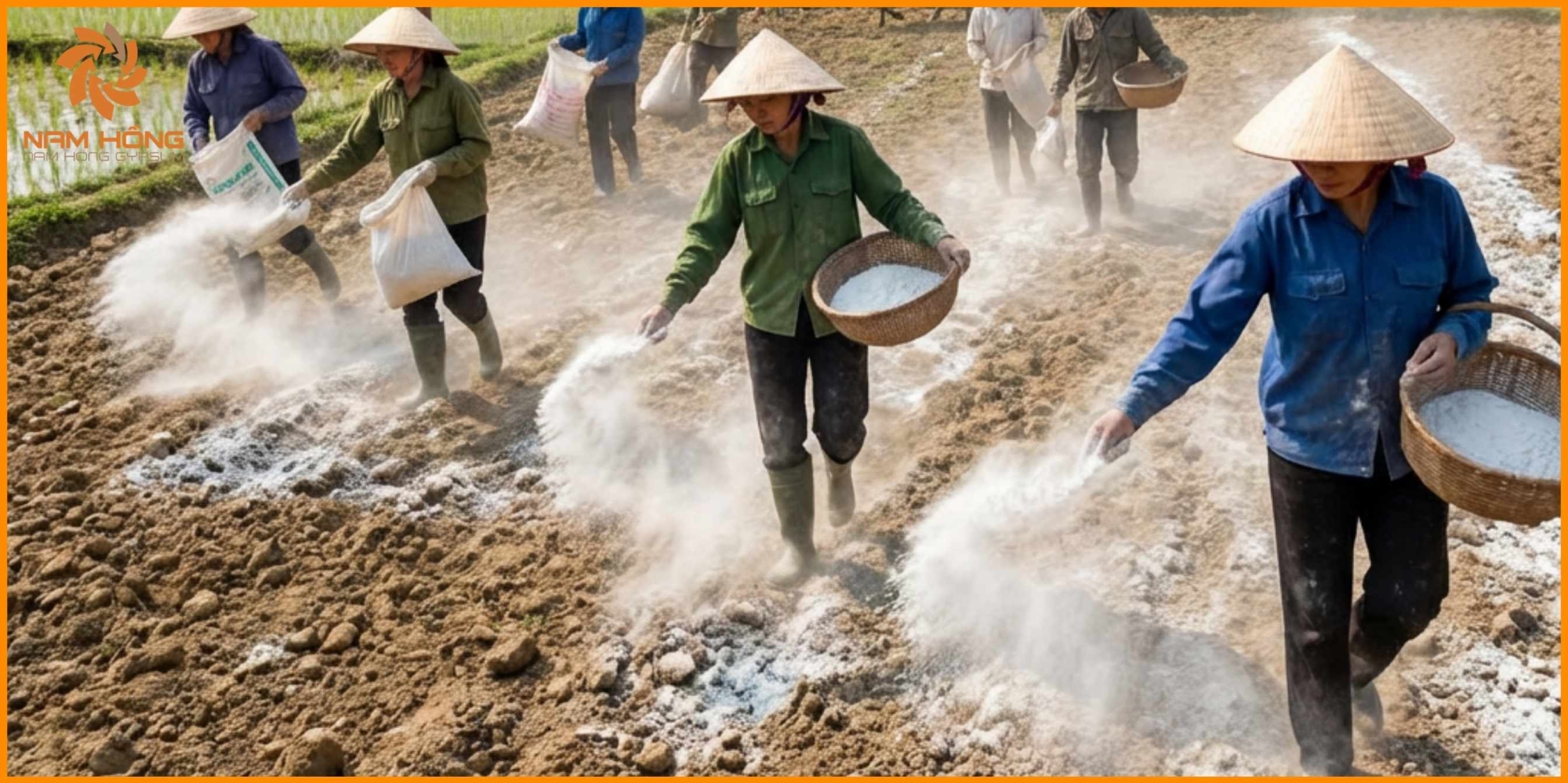Ứng dụng thạch cao trong xử lý đất phèn cho cây trồng